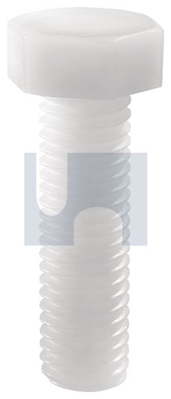 SET SCREW HEX HD NYLON M8-1.25 X 45MM